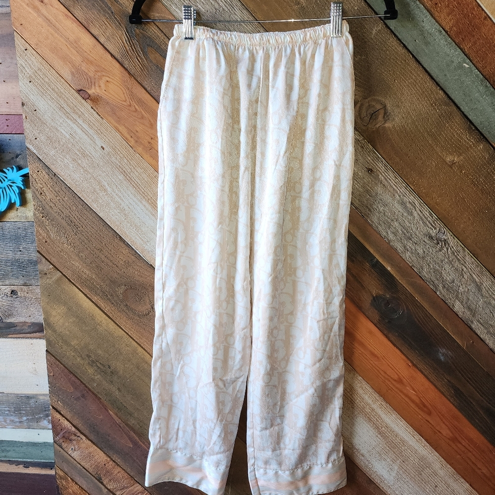 Elegant Cream Sleepwear Pants
